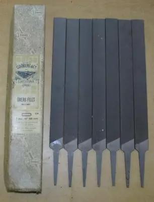 Set Of Vintage C.O Oberg & Co. 10  Flat Saw Files In Box Made In Sweden • £14.50