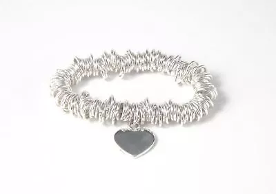 Sterling Silver Sweetheart Coil Bracelet - Tales From The Earth - Gift Boxed • £147