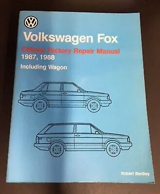 Read Volkswagen Fox Factory Repair Service Manual 1987 1988 Inc Wagon Clean Euc • $34.99