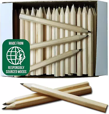 Essential Arts Pack Of 864 (6 X 144) Small Half Size Wooden HB Hexagonal Pencils • £39.99
