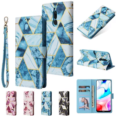  For XiaoMi Poco X5 Pro Redmi Note 12 Pro+ 10 9Pro Max Marble Flip Wallet Case • $16.98