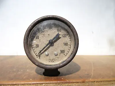 Antique Steampunk Steam Boiler Pressure Gauge Marshalltown Mfg Co Iowa USA • $29.99