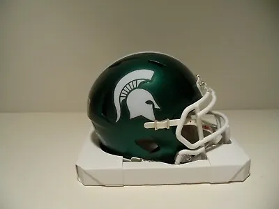 Custom 2021 Peach Bowl  Satin Green Michigan State Spartans  Mini Helmet  • $34.95