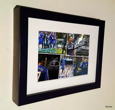 Signed Autographed Chelsea Premier Win 2015 Photo Picture Frame Hazard Costa • £20