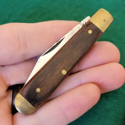 Old Vintage Kabar USA 1027 Brass Rosewood Swell End Jack Pocket Knife • $10.50