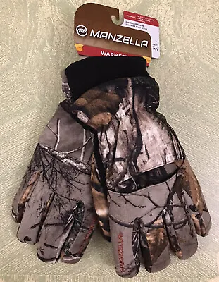 New Manzella Insulated Camo Hunting Gloves SZ M/L  H127M-FCA Warmest • $26.99