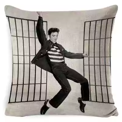 Retro Vintage Cushion Cover Elvis Presley The King Hollywood Movie Star Pinup • $20