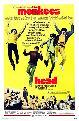 Head Poster The Monkees Mini 11 X17  • $8.89