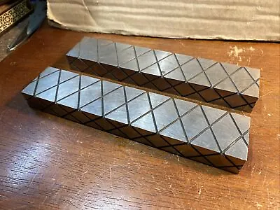 2 Diagonally Cut Machinist Block Rectangulr 7.2” 55+gr & 2.960+gr • $60