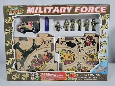 Military Force Vehicle Puzzle Play Set Battery Operated  • $24.99