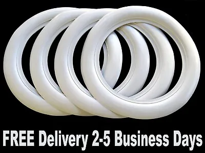  15  RimTires 3  Wide White Wall Set Of4 VW Beetle Ford Chevy Mopar Baby Moon.. • $89.99