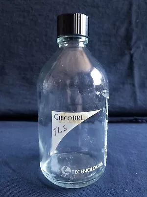 Wheaton GIBCO 500mL Glass Graduated Media Storage Bottle 33-430 Screw Cap • $13.99