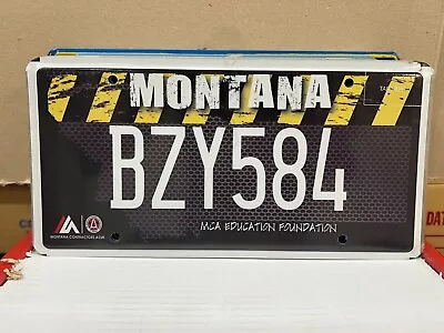 Montana Contractors Association Education Foundation License Plate • $5