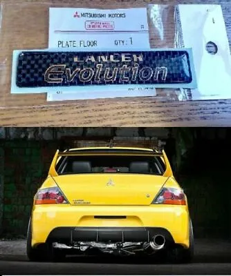 For Mitsubishi Lancer Evolution Carbon Emblem Center Console Rare Jdm 1pc • $65