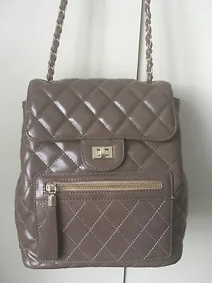 Brown Quilted Backpack Style Handbag • £32