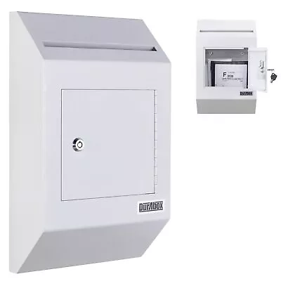 Durabox Heavy Duty Wall Mount Locking Deposit Drop Box Safe W300 (Grey) For R... • $60.07