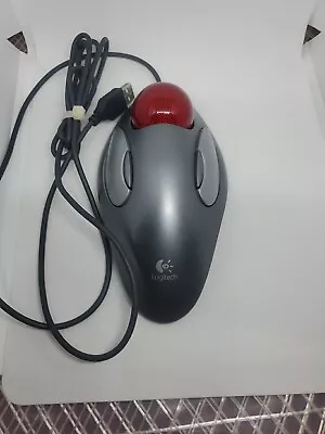 TESTED Logitech T-BC21 Marble Wired USB Trackball Mouse WORKS • $54