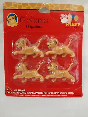 $19.95 • Buy The Lion King Simba Toy Collectible Set Of 4 Pcs Inches Mini Figurines Toys NOS