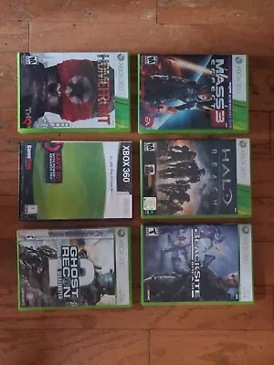 Video Game Bundle Halo Reach Mass Effect 3 Blacksite Homefront G.I. Joe • $20