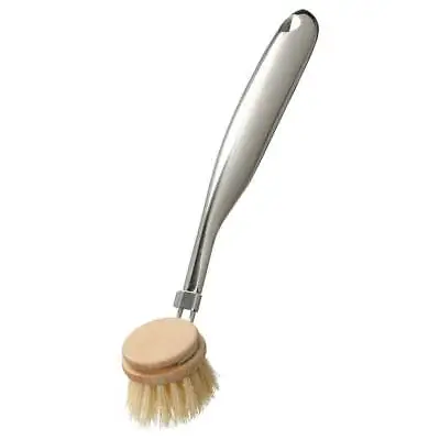 IKEA VÄLVÅRDAD Dishwasher Brush Stainless Steel/beech • £17.18