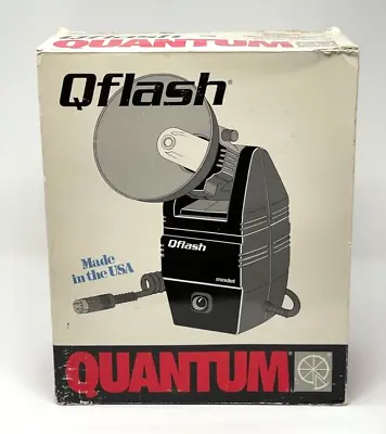 Quantum Qflash Model T Flash Auto TTL Flash Unit W/ Reflector UNTESTED FOR PARTS • $47.98