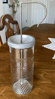 Vintage Wesson Oil Mayonnaise Maker / Mixer 1930’s Embossed On Glass Kitchen • $35