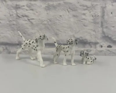 *VINTAGE* Kelvin’s Bone China Set Of 3 Dalmatian Dog Miniature Japan *MINT* • $19.96