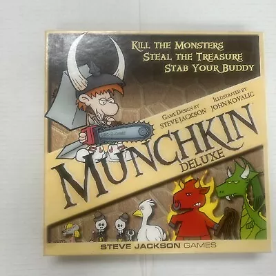 Munchkin Deluxe Game With Original Plastic Miniatures. Complete! • $27