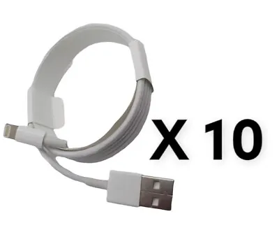 $49.99 • Buy (NEW) (LOT OF 10) Apple Genuine OEM USB Lightning Charging Cable - W/ WARRANTY!!