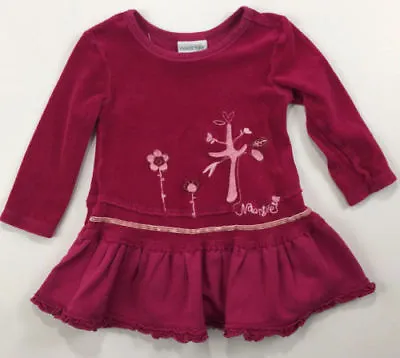 Naartjie Girls 12-18 Months Soft Velour Cotton Dress • $9.08