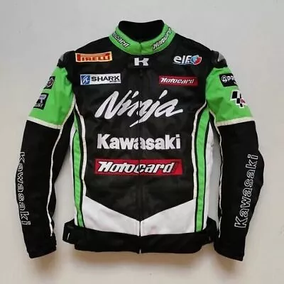 Kawasaki Ninja Motorbike Racing Jacket Cadora & Mesh Fabric Motorcycle Jacket • $50.45
