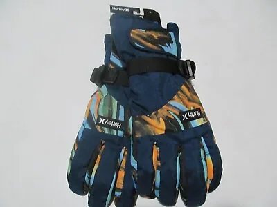 Hurley Snow Water Resistant  Man  Dark Blue  Gloves Size Sz  L/XL  Brand New • $9.99