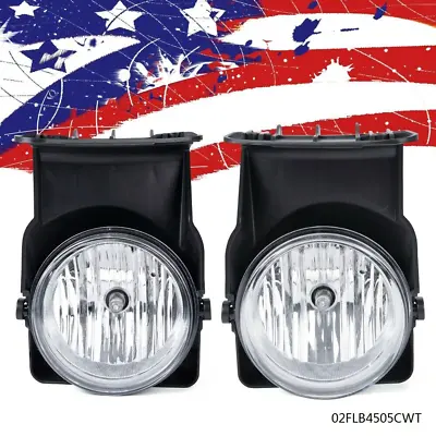 Clear Fog Lights Left + Right Fit For 03-2006 GMC Sierra 1500 2500 3500 Pickup • $25.80