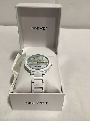 Nine West White Marble Ladies Watch • $24.99