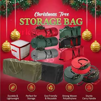 Christmas Tree Storage Bag Heavy Duty Artificial Xmas Zip Home Sack Holder • $15.89