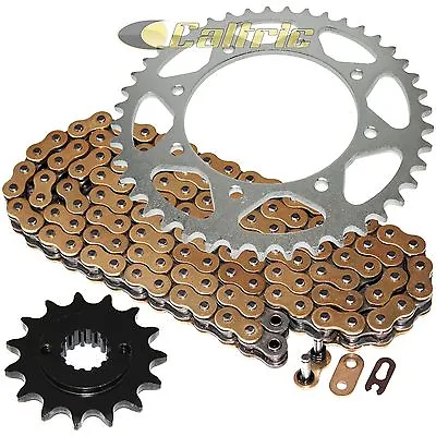 Gold O-Ring Drive Chain & Sprocket Kit For Kawasaki KLR650 Kl650A Kl650E 90-16 • $50.25