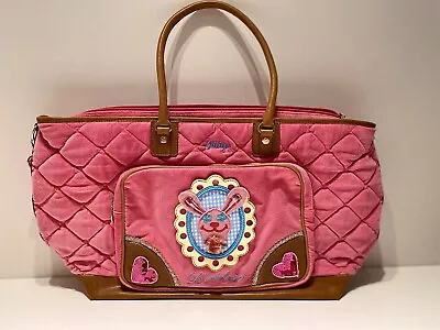 Designer Oilily Nappy Changing Bag (Real Leather And Velvet Quilted) • £70