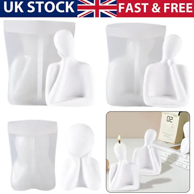 £6.09 • Buy Thinker Candle Moulds Silicone Human Body Perfume DIY Making Wax Mould Soap Mold