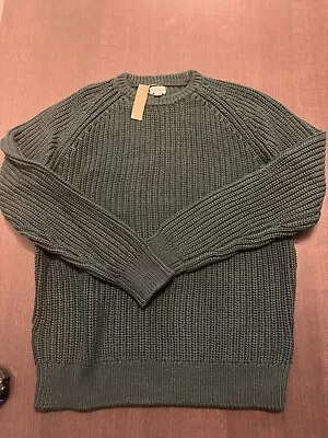 J. Crew Green Cotton Sweater • $30