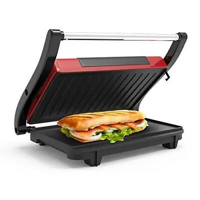 $28.79 • Buy Electric Panini Press Indoor Grill And Gourmet Sandwich Maker Nonstick Plates