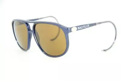 Vuarnet Sunglasses 117 4017 Blue Metal Cable Hook PX2000 Mineral Brown Lens • $103.20