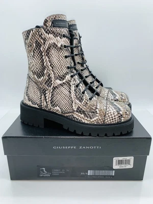 $389.92 • Buy  Giuseppe Zanotti Women Combat 25 Boots Maskenada Urban Leather EUR 35.5 US 5.5
