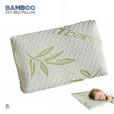 Baby Cot Pillow Kids Bamboo Memory Foam Soft Comfy Toddler In All Sizes • £19.25