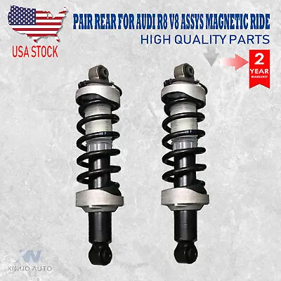 Pair Rear Air Suspension Strut W/Magnetic Ride Fit Audi R8 V8 5.2 FSI 420512019G • $850.07