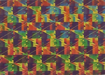 Moving Motion Geometric Color Squares 1960's VARI-VUE 8 X 12 Lenticular Picture • $34.95