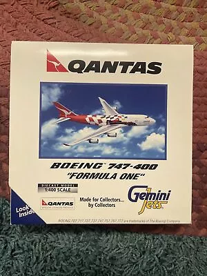 1/400 Gemini Jets Livery Qantas Formula One Boeing 747-400 Australia GJQFA083 • $55