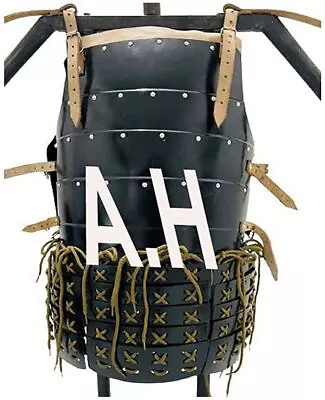 Medieval Armor Japanese Black Jacket Samurai Armor Costume For Halloween Gifts • $299.70