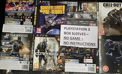 Playstation 3 - Replacement Sleeves/Box Art - NO GAME - FREE POST • £2.25