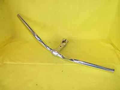 Vintage 1980s Riser Bar And Threadless Stem 600 Mm Wide 15 Degree Rise • $30