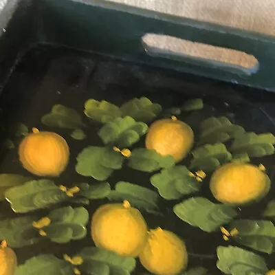 Vintage Lemon Tree Tray Beautiful Art • $34